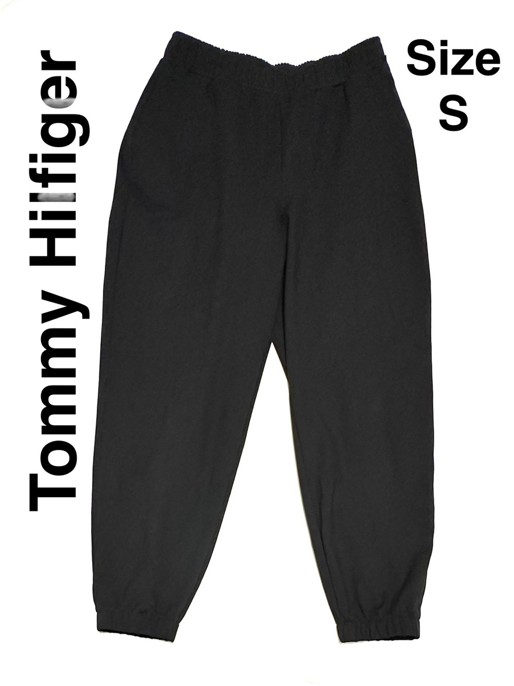 Tommy Hilfiger Black Jogger Capri Sport Active Pants